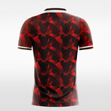 red custom soccer jersey