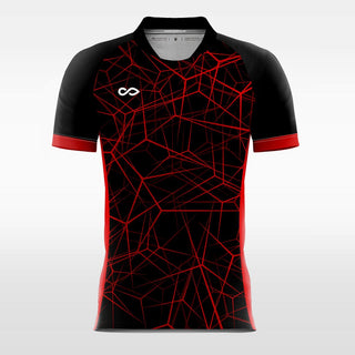 red custom soccer jersey