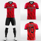 red feather soccer jersey kit