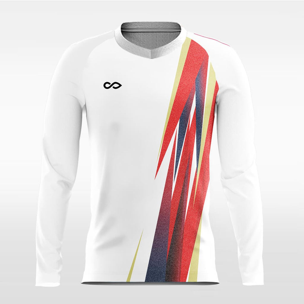 Flag - Customized Men's Sublimated Long Sleeve Soccer Jersey
