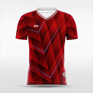 red gradient soccer jerseys for women