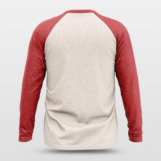 red long sleeve basketball jersey