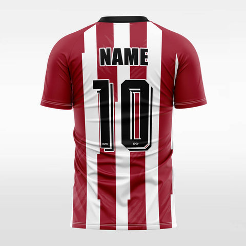 red patch soccer jersey