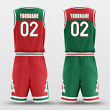 red reversible basketball jersey