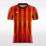     red short sleeve soccer jersey