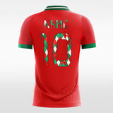 red sleeve soccer jersey