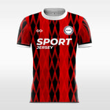 red soccer jersey