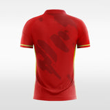 red sublimation soccer jersey