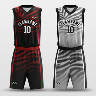 refinement custom reversible basketball jersey set sublimated