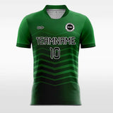 Retro Green Wave - Custom Kids Soccer Jerseys Online Design