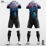 Retro Starry Sky - Custom Soccer Jerseys Kit Sublimated Design