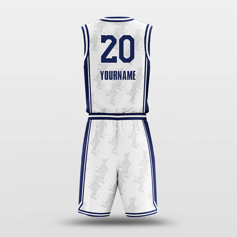 Blue Lake - Customized Basketball Jersey Design Striped-XTeamwear