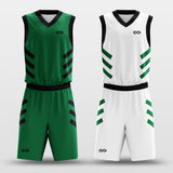 reversible jersey green and white