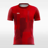 solid red short sleeve soccer jersey