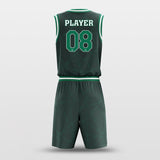 basketball uniform dark green
