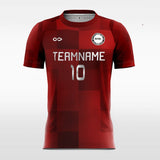 red square soccer jersey for men