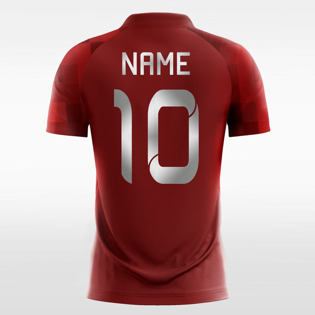 custom red jersey soccer
