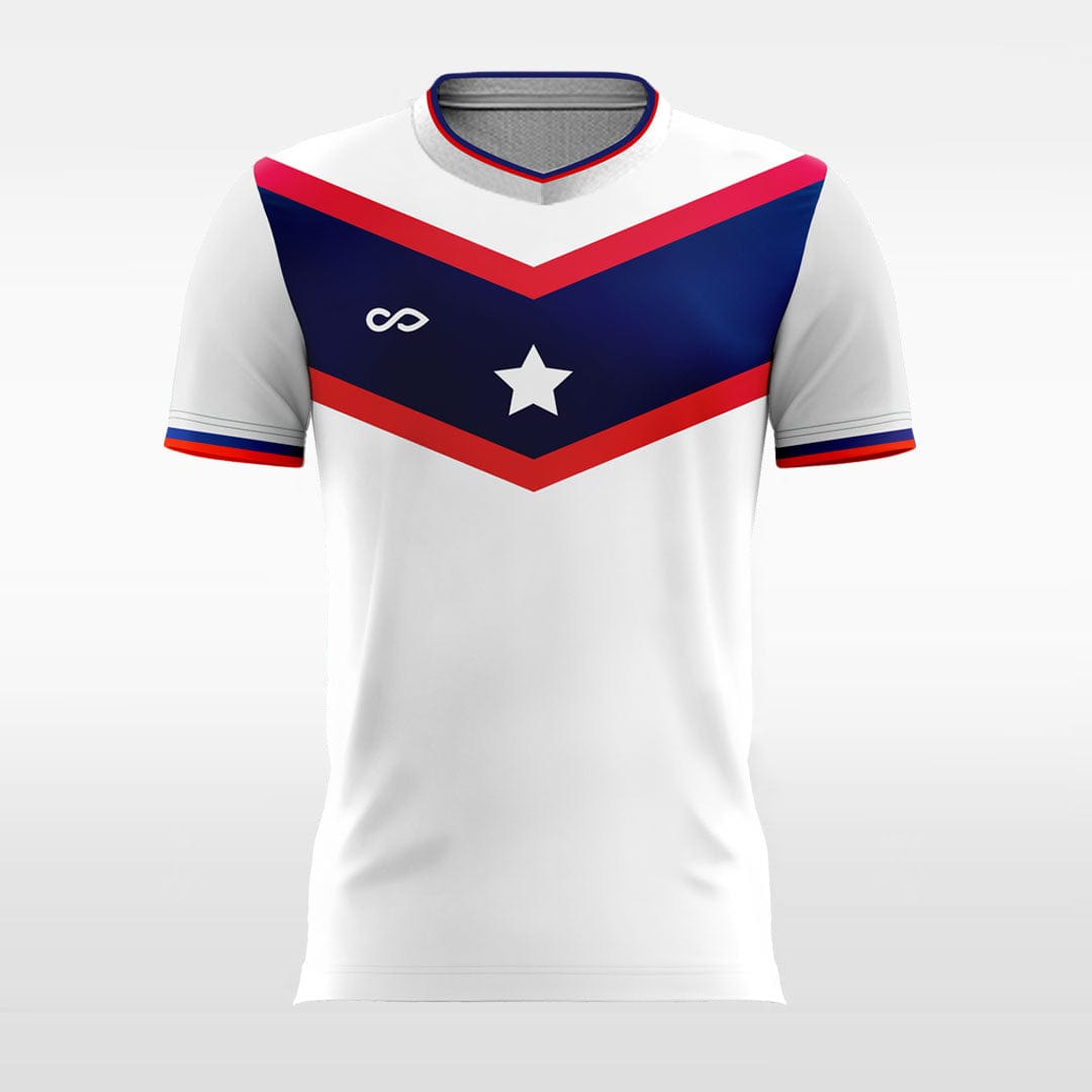 Classic Star - Custom Kids Soccer Jerseys White Design-XTeamwear