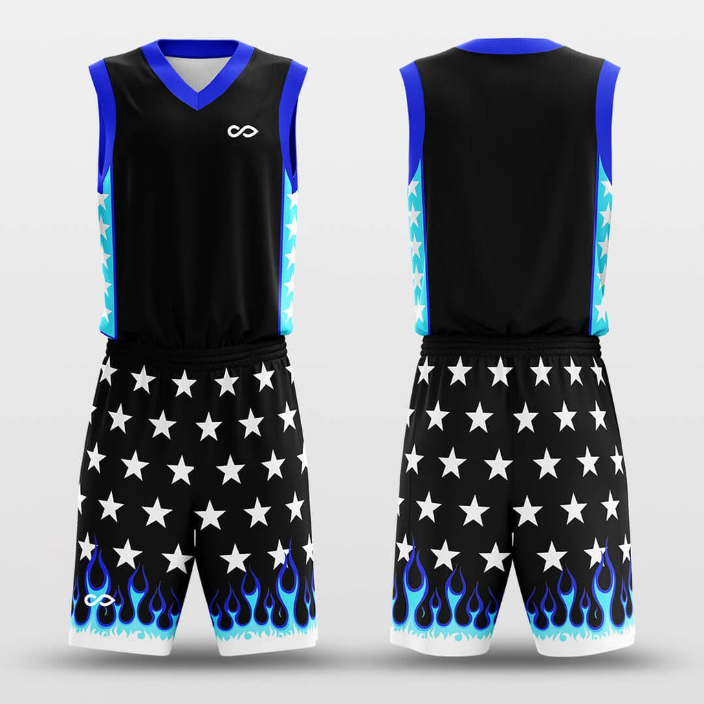 star stone basketball jersey suit