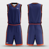 stripe custom basketball jersey set