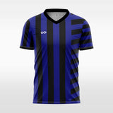 blue sublimated soccer jersey