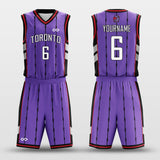 toronto purple basketball jersey kit