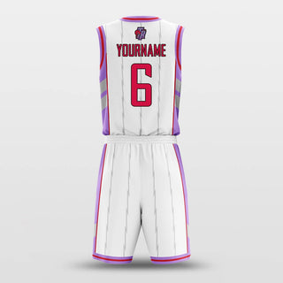 toronto white and pink basketball jersey kit