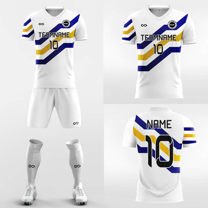 tricolored steps soccer jersey