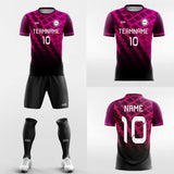 violet red custom soccer jersey kit