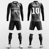 Water Ripples - Custom Club Soccer Uniforms Long Sleeve Sublimated