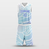 Water Wave - Customized Basketball Jersey Set Sublimated BK160103S