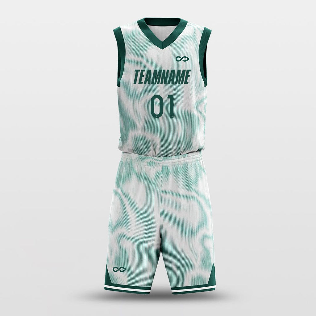 Wave Green - Customized Basketball Jersey Design for Team