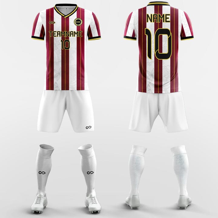 white and red jersey stripe