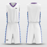     white basketball jersey kit