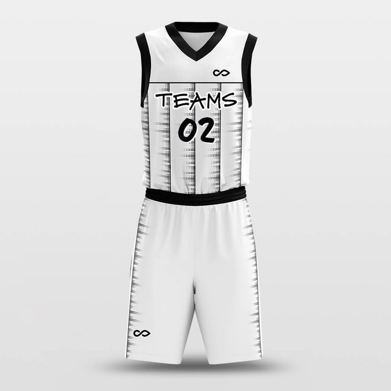 Gradient Stripe Blue Personalized Basketball Uniforms | YoungSpeeds Mens