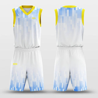     white basketball jersey set