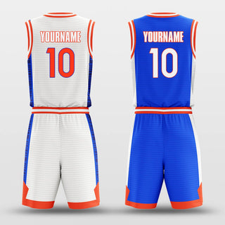 white custom basketball jersey