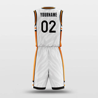 white custom basketball jersey