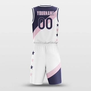 white custom basketball jersey