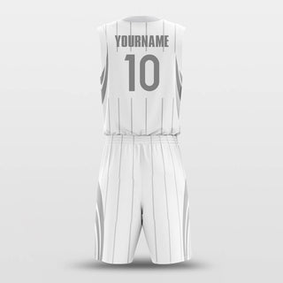 white custom basketball jersey