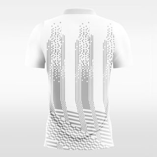 white custom short sleeve jersey