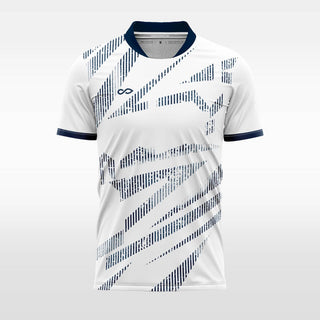 white custom soccer jersey for men sublimation