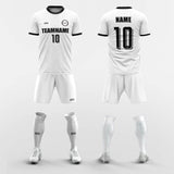 white custom soccer jersey kit