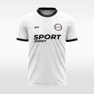 white custom soccer jersey