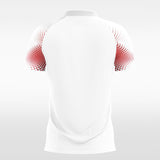 white custom soccer jersey