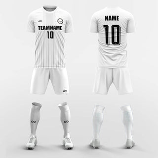 white custom soccer jerseys kit