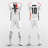 white custom soccer jerseys kit