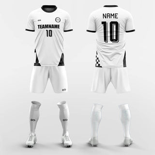 black custom soccer jerseys kit