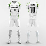   white custom soccer jerseys kit