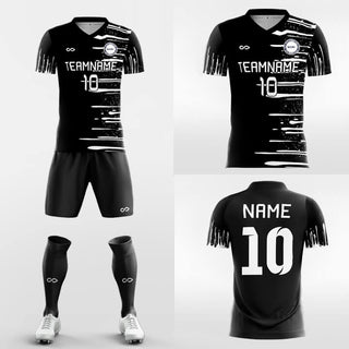 white ink stripe soccer jersey